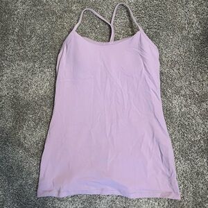 Lululemon racer back lilac tank with built in bra